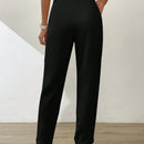Essnce pantalones largos casuales y conicos de unicolor para ir al trabajo