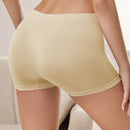 Pantalones cortos de seguridad comodos y elasticos de unicolor para mujer