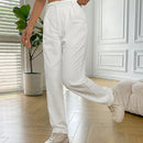 Essnce pantalones largos casuales y conicos de unicolor para ir al trabajo
