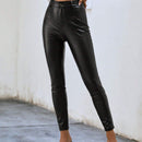 Tall Pantalones unicolor de talle alto PU