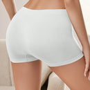Shorts de seguridad de unicolor y simple para mujer, uso diario casual