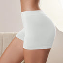 Shorts de seguridad de unicolor y simple para mujer, uso diario casual