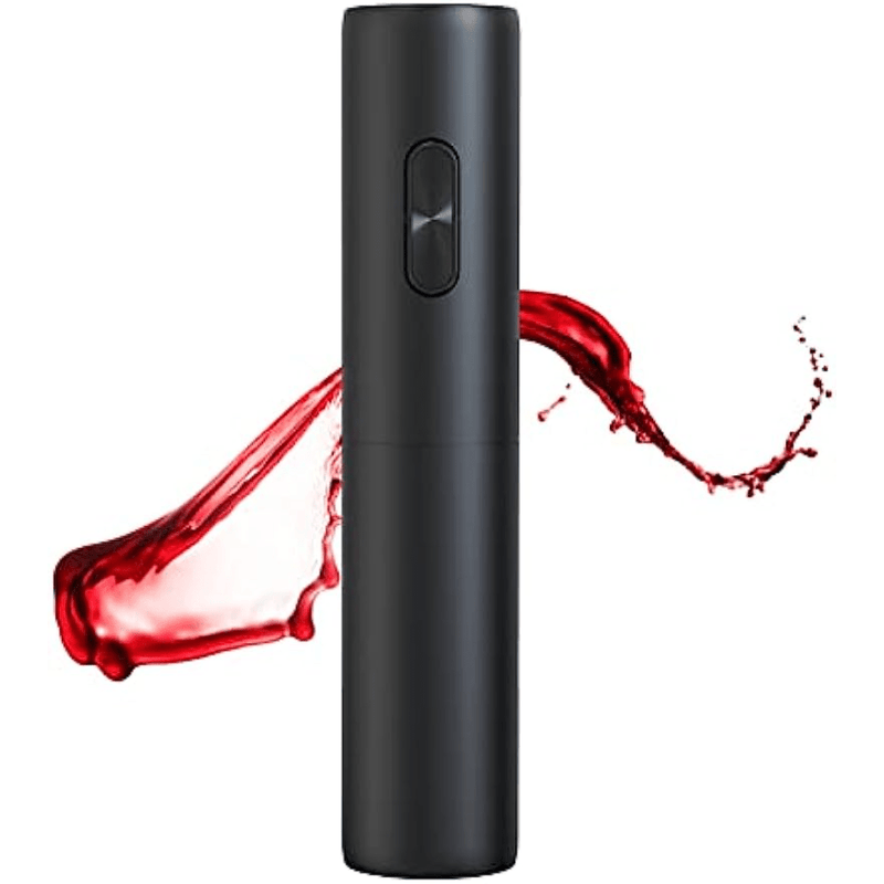Abrebotellas Eléctrico Inalámbrico SENZER - Apertura de Botellas Sin Esfuerzo en 6-8 Segundos - Elegante Negro, Alimentado por Batería, Operación de Un Toque - Perfecto para Hogar, Bar, Restaurante - Regalo Ideal para Amantes del Vino, Utensilios de Coci