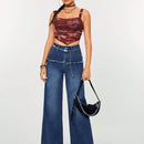 ICON Jeans de talle alto de pierna ancha