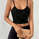 Top de tirantes crop con estampado floral