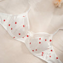 Bra De Lenceria Con Estampado De Corazon