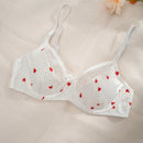 Bra De Lenceria Con Estampado De Corazon
