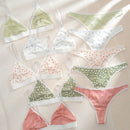 5 piezas Set de lenceria con estampado de lunares