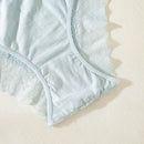 5 Piezas Contraste De Encaje Ribete De Punto Panty Lenceria