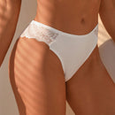 5 Piezas Contraste De Encaje Ribete De Punto Panty Lenceria