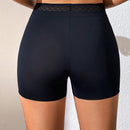 Shorts de seguridad con encaje en contraste