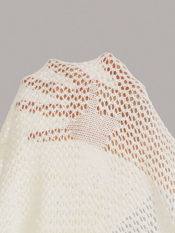 EZwear Jersey de espalda abierta con cordon de punto de malla sin top tubo