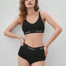 Leisure Conjunto De Lenceria Negra De Sujetador Y Short Para Chica