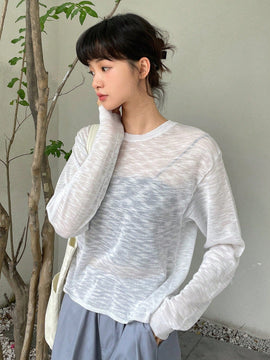 DAZY Jersey con cordon trasero de hombros caidos sin top de tirantes