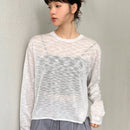 DAZY Jersey con cordon trasero de hombros caidos sin top de tirantes