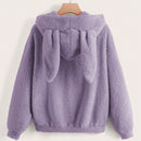 Ezwear capucha teddy con diseno de oreja 3d