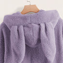 Ezwear capucha teddy con diseno de oreja 3d