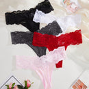 Underwear&sleepwear basics 5 paquetes de lenceria de encaje con contrastes y bragas