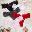 Underwear&sleepwear basics 5 paquetes de lenceria de encaje con contrastes y bragas