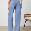 Tall Jeans unicolor bajo crudo