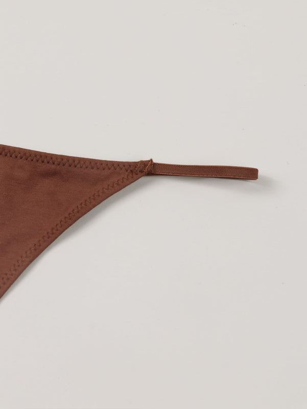 Tanga sexy para mujer, suave y comoda con impresion de letras finas, ideal para uso diario