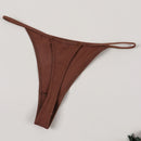 Tanga sexy para mujer, suave y comoda con impresion de letras finas, ideal para uso diario
