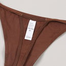 Tanga sexy para mujer, suave y comoda con impresion de letras finas, ideal para uso diario