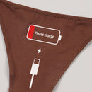 Tanga sexy para mujer, suave y comoda con impresion de letras finas, ideal para uso diario