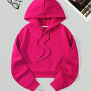 Essnce sudadera con capucha corta para mujer