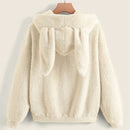 Ezwear capucha teddy con diseno de oreja 3d
