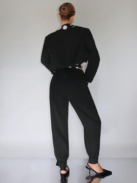 Neu Pantalones con fruncido con boton bajo
