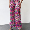 Pantalones de pierna ancha con estampado