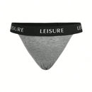 Leisure Tanga con estampado de letra
