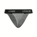 Leisure Tanga con estampado de letra