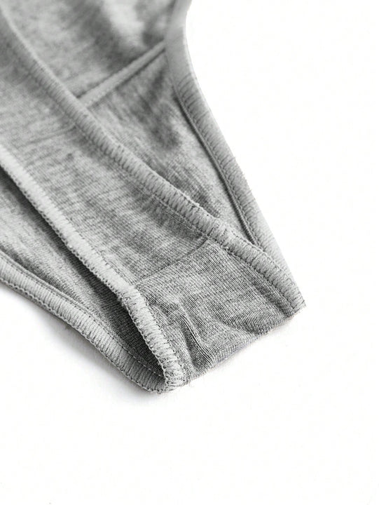 Leisure Tanga con estampado de letra