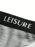 Leisure Tanga con estampado de letra