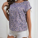 LUNE Blusa con estampado floral de manga murcielago