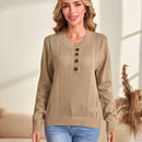 EMERY ROSE Jersey con boton delantero unicolor