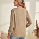 EMERY ROSE Jersey con boton delantero unicolor