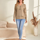 EMERY ROSE Jersey con boton delantero unicolor
