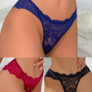 3 Piezas De Bragas Sexys De Encaje Para Mujer