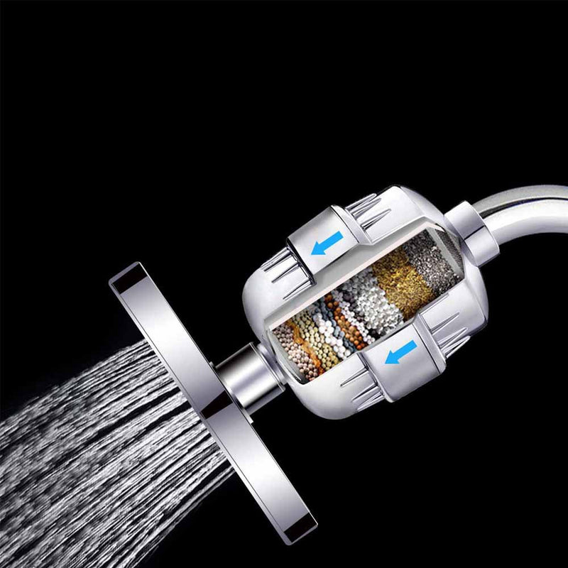 1pc Filtro de Ducha, Filtro de Agua, Filtro de Agua de Baño, Resistente al Óxido, Resistente a Químicos, Cubierta Extraíble, Purificador de Agua de Ducha