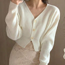 Dazy cardigan de botones de color liso para mujer, informal para uso diario, otono