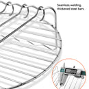 Accesorios para rejilla de freidora de aire Parrilla Filtro de aceite Rejilla de doble capa Rejilla para brochetas de barbacoa Parrilla de cocina de acero inoxidable Eid Al-Adha Mubarak