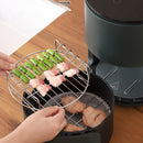 Accesorios para rejilla de freidora de aire Parrilla Filtro de aceite Rejilla de doble capa Rejilla para brochetas de barbacoa Parrilla de cocina de acero inoxidable Eid Al-Adha Mubarak
