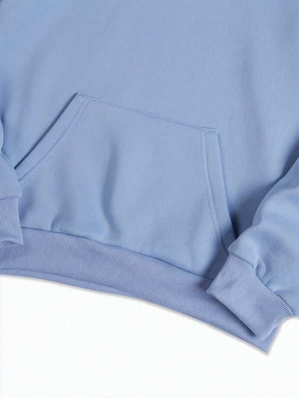 Ezwear sudadera con capucha forrada termica con bolsillo tipo canguro, cordon y estampado de lema y flores: disfrute de las pequenas cosas