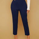 SXY Pantalones ajustados unicolor de talle alto