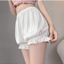 1 pantalon corto de seguridad para mujer con hem anti-rozaduras y no se enrolla, tela delgada para verano, color aleatorio