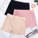 3 piezas Boyshorts unicolor con abertura