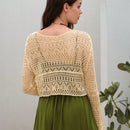 VCAY Jersey unicolor tejido abierto sin vestido de tirantes
